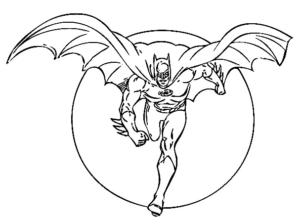 Çocuklar İçin Batman Boyama Sayfaları 