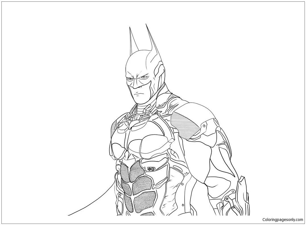 Çocuklar İçin Batman Boyama Sayfaları 