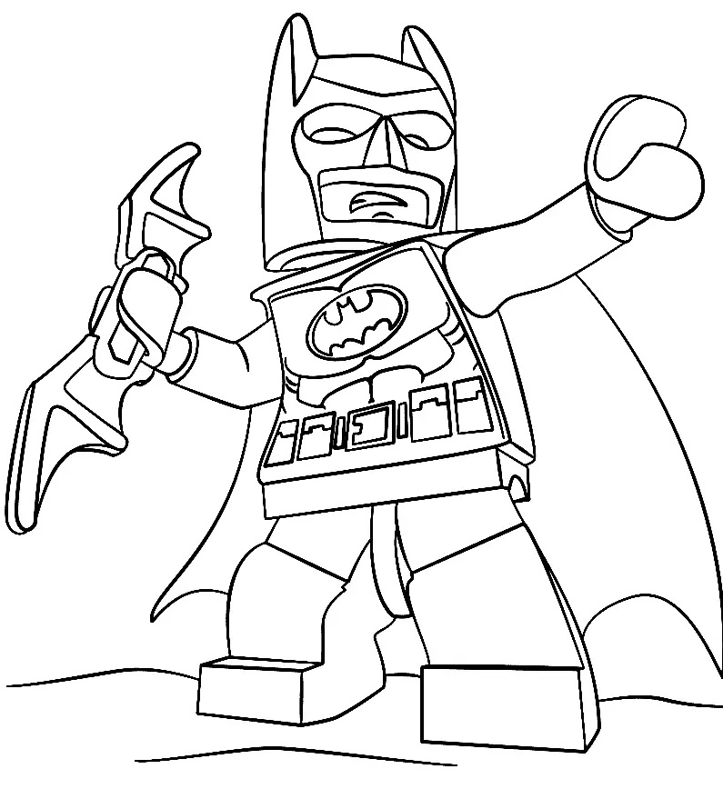 Çocuklar İçin Batman Boyama Sayfaları 