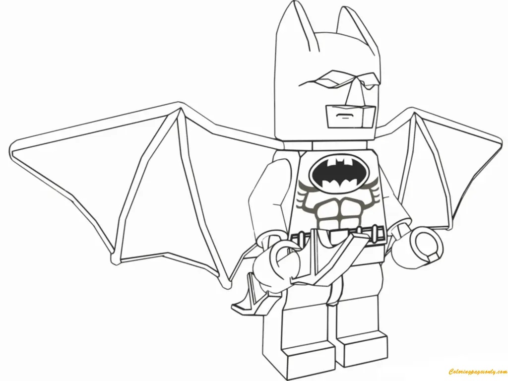 Çocuklar İçin Batman Boyama Sayfaları 