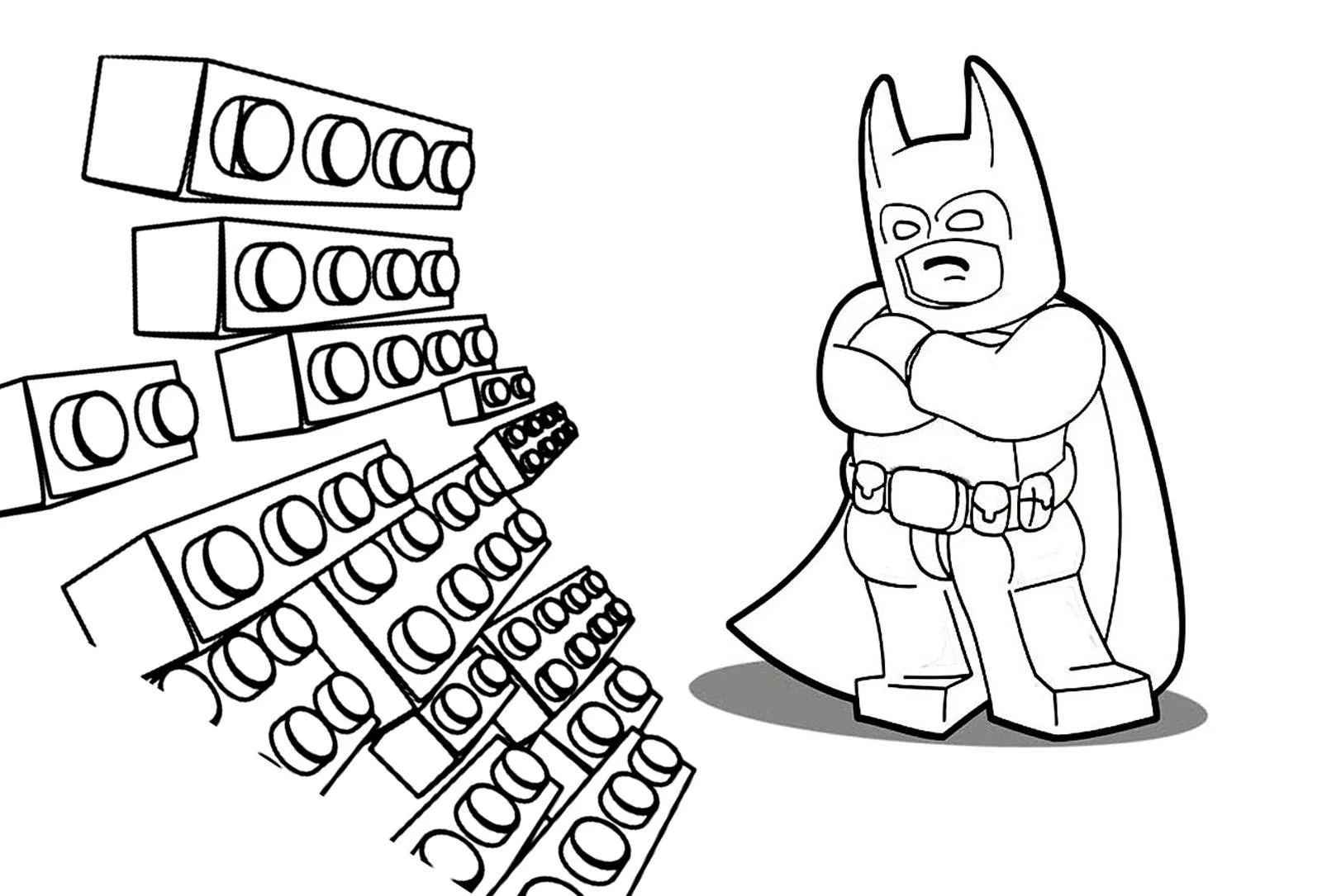 Çocuklar İçin Batman Boyama Sayfaları 