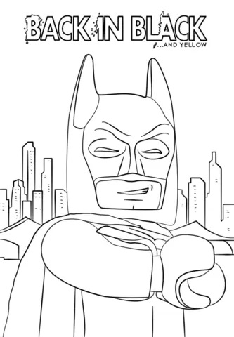 Çocuklar İçin Batman Boyama Sayfaları 