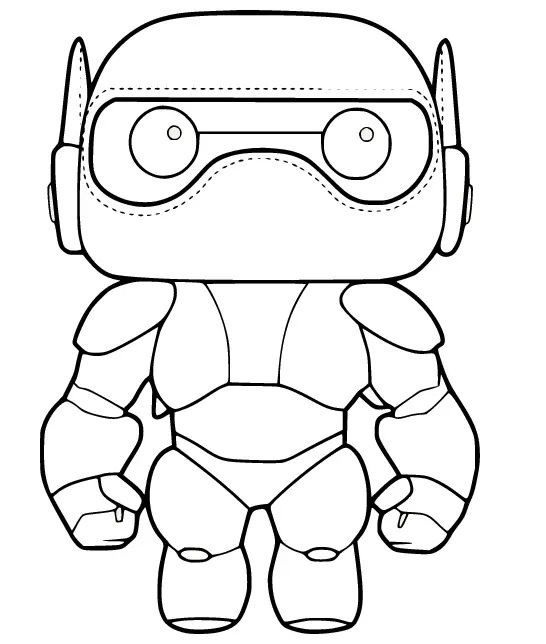 Çocuklar İçin BayMax Boyama Sayfaları 