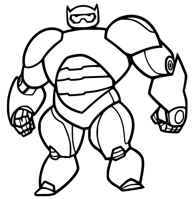 Çocuklar İçin BayMax Boyama Sayfaları 