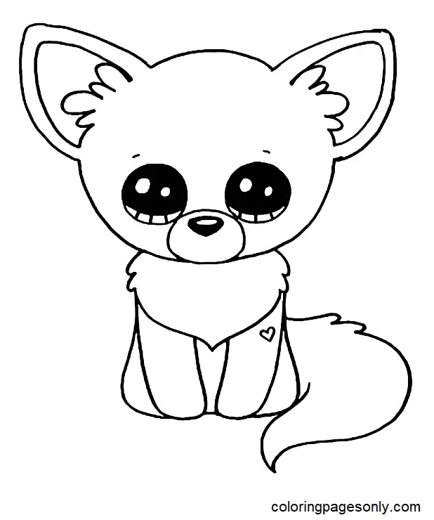 Çocuklar İçin Beanie Boos Boyama Sayfaları 