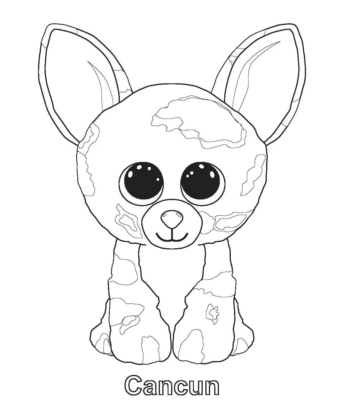 Çocuklar İçin Beanie Boos Boyama Sayfaları 