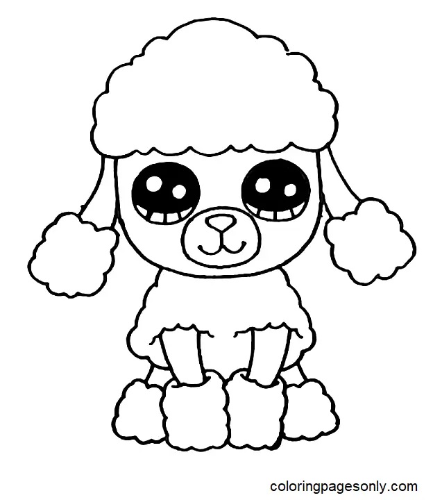 Çocuklar İçin Beanie Boos Boyama Sayfaları 