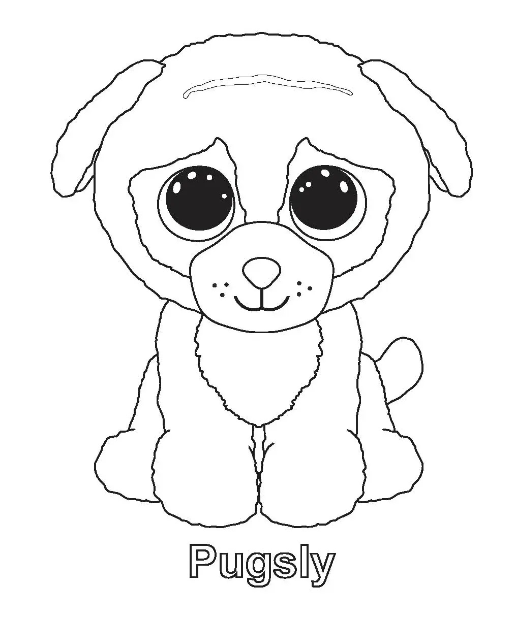 Çocuklar İçin Beanie Boos Boyama Sayfaları 