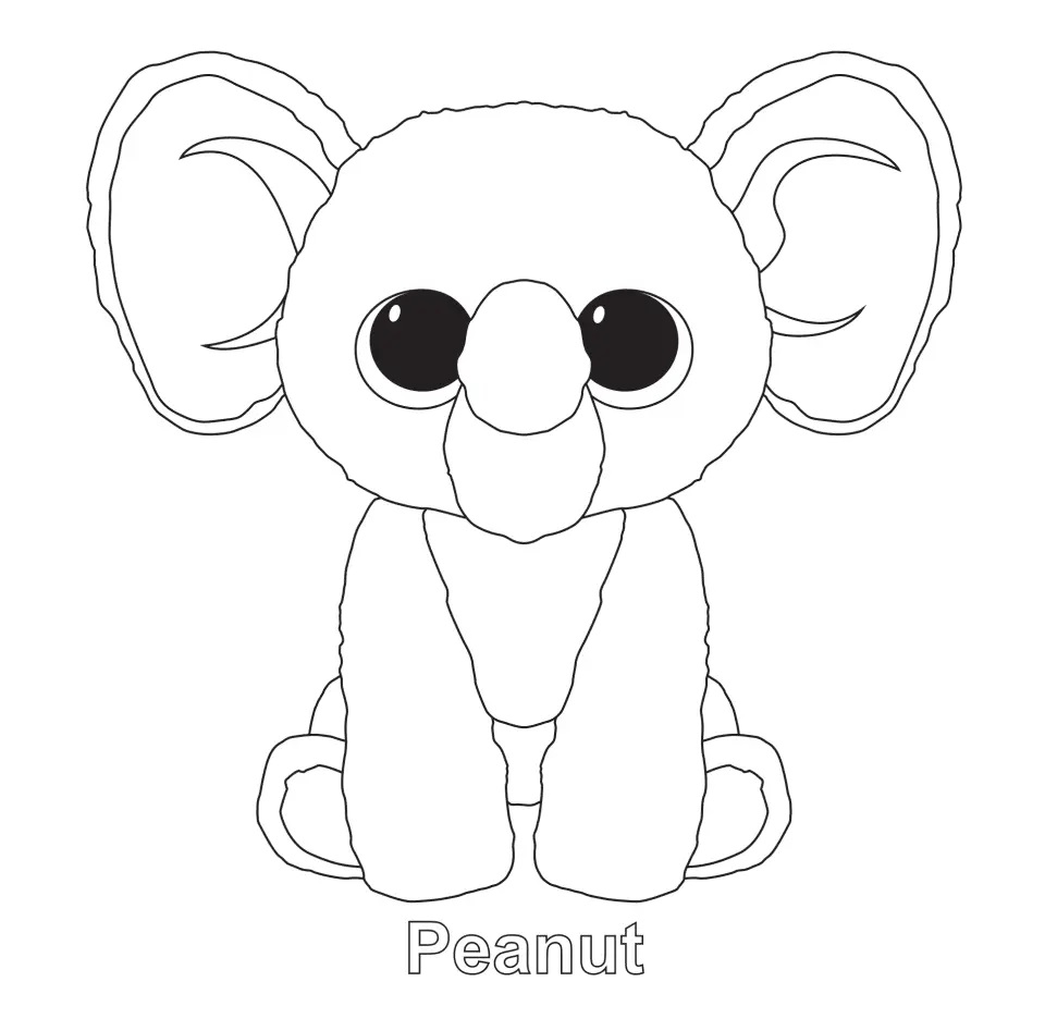 Çocuklar İçin Beanie Boos Boyama Sayfaları 