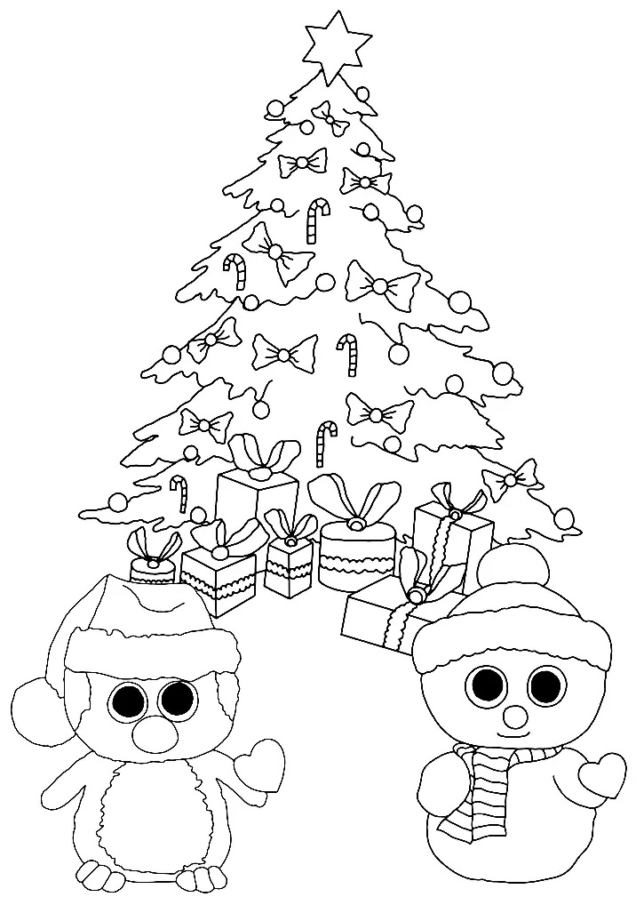 Çocuklar İçin Beanie Boos Boyama Sayfaları 