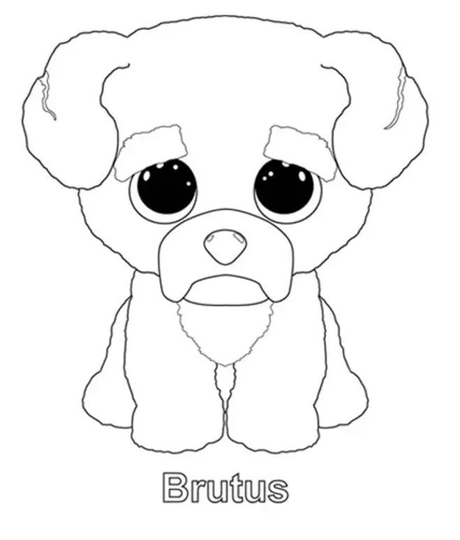 Çocuklar İçin Beanie Boos Boyama Sayfaları 