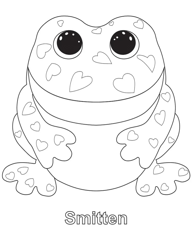 Çocuklar İçin Beanie Boos Boyama Sayfaları 