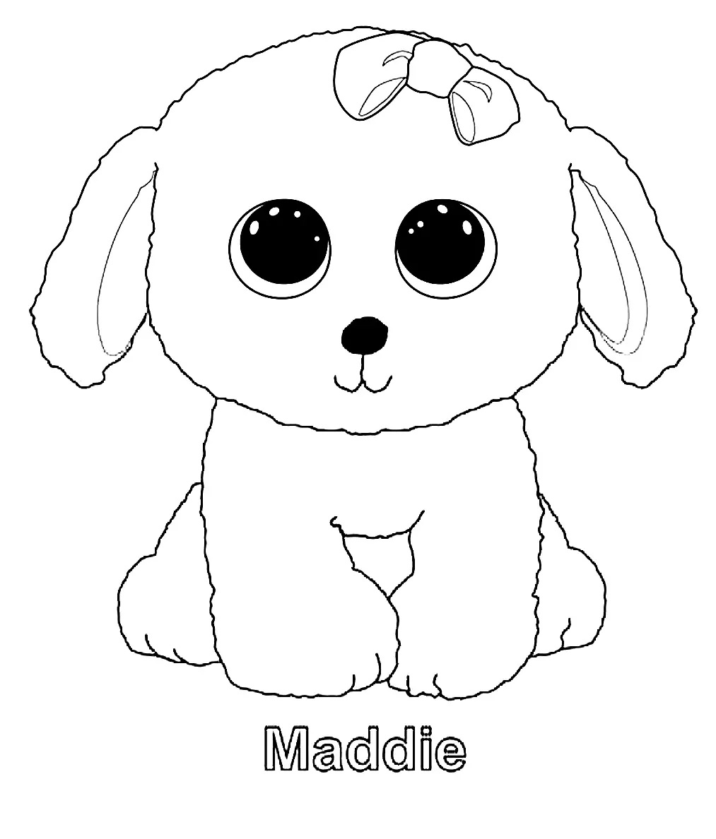 Çocuklar İçin Beanie Boos Boyama Sayfaları 