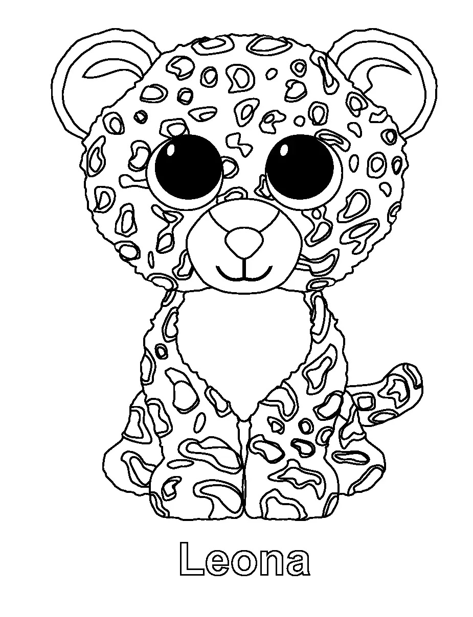 Çocuklar İçin Beanie Boos Boyama Sayfaları 
