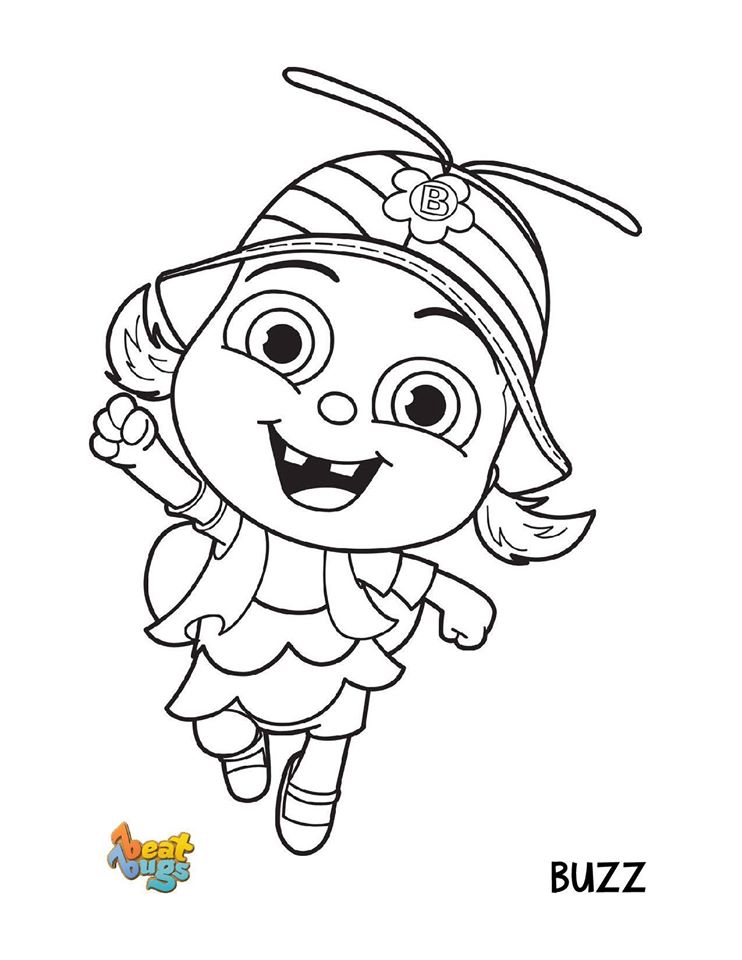 Çocuklar İçin Beat Bugs Boyama Sayfaları 