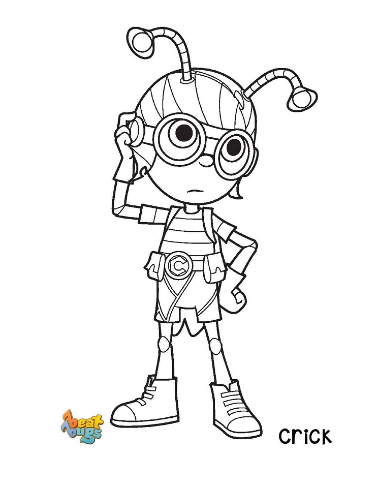 Çocuklar İçin Beat Bugs Boyama Sayfaları 