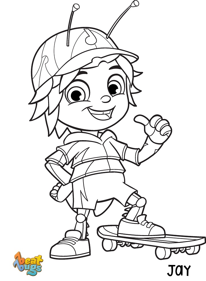 Çocuklar İçin Beat Bugs Boyama Sayfaları 