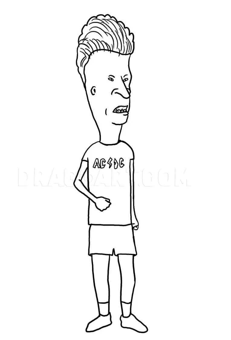 Çocuklar İçin Beavis and Butt Boyama Sayfaları 