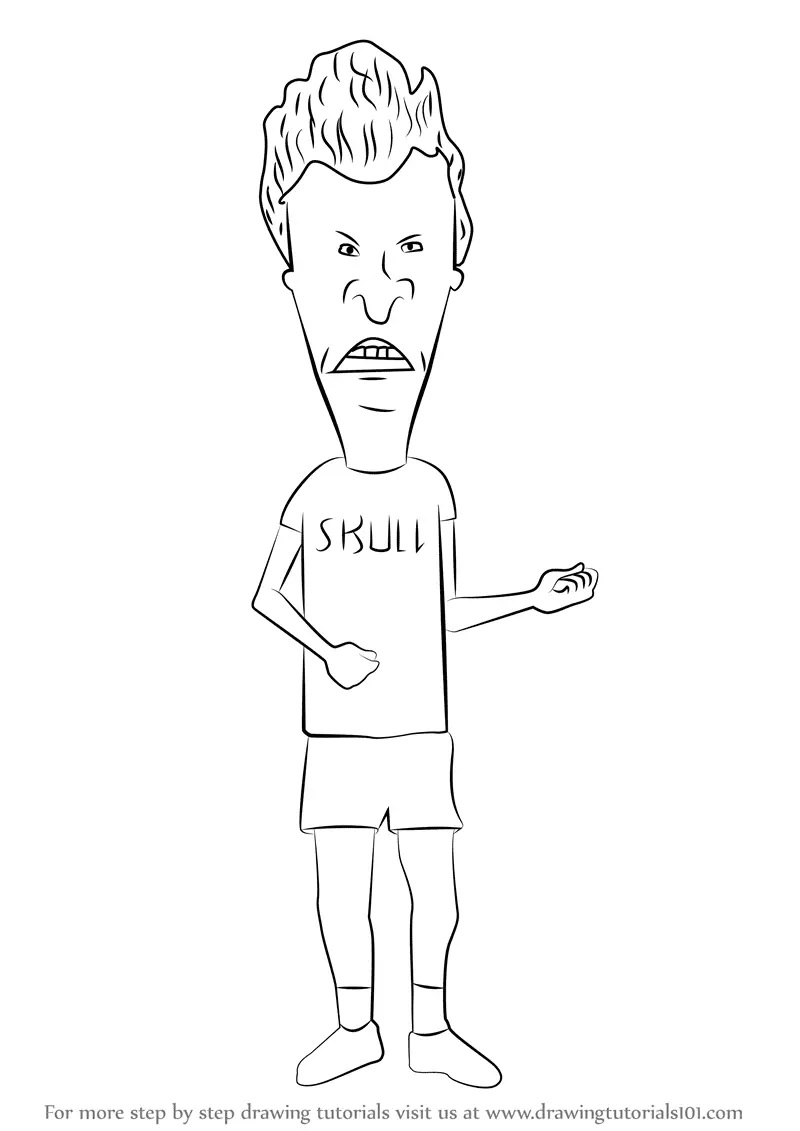 Çocuklar İçin Beavis and Butt Boyama Sayfaları 