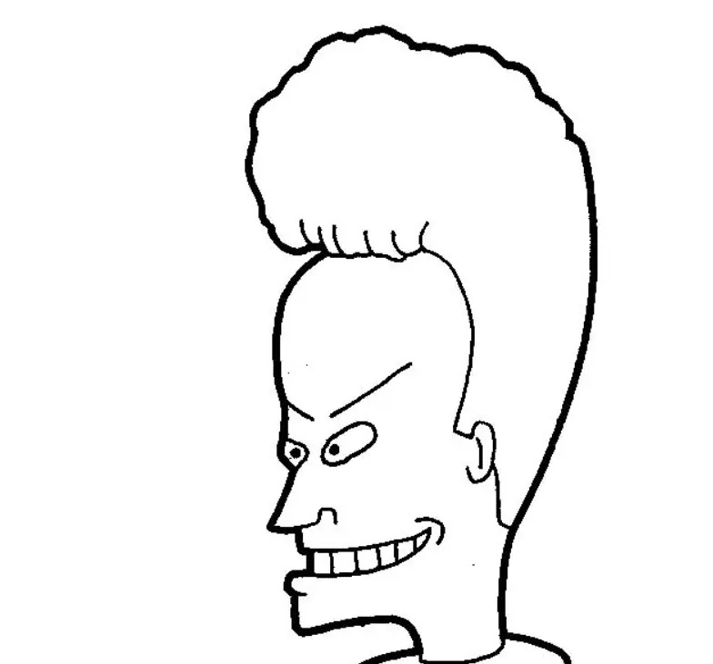 Çocuklar İçin Beavis and Butt Boyama Sayfaları 