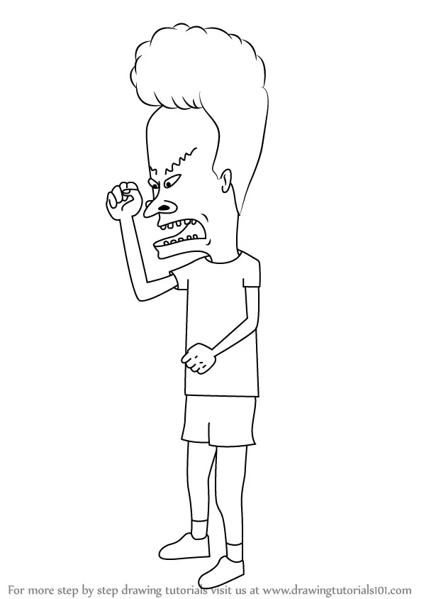 Çocuklar İçin Beavis and Butt Boyama Sayfaları 