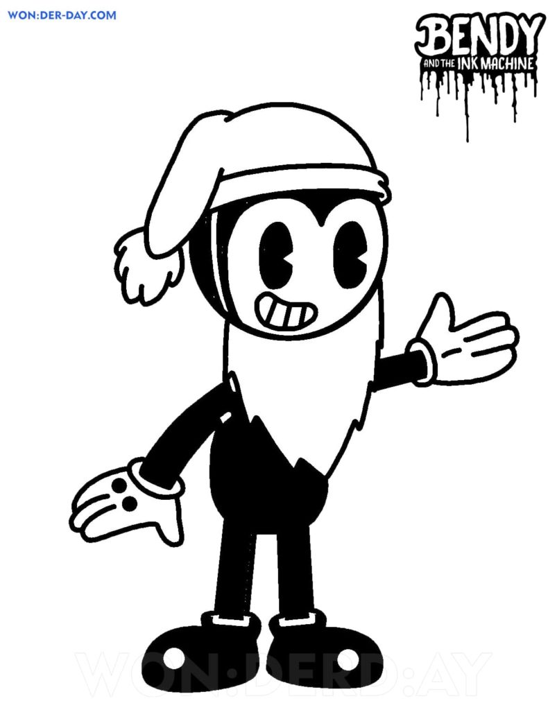 Çocuklar İçin Bendy Boyama Sayfaları 
