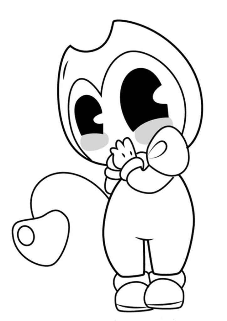Çocuklar İçin Bendy Boyama Sayfaları 