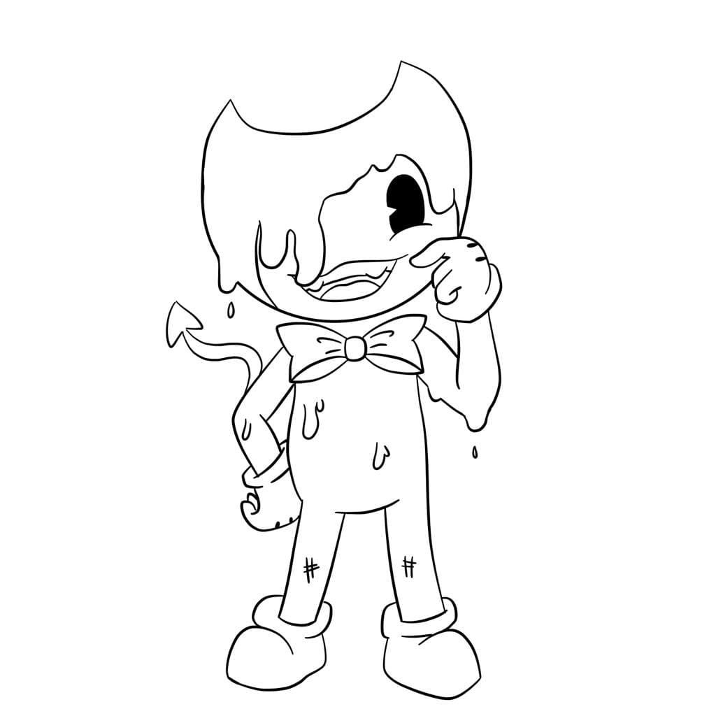 Çocuklar İçin Bendy Boyama Sayfaları 