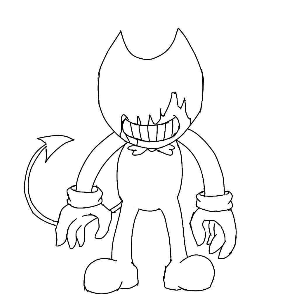Çocuklar İçin Bendy Boyama Sayfaları 