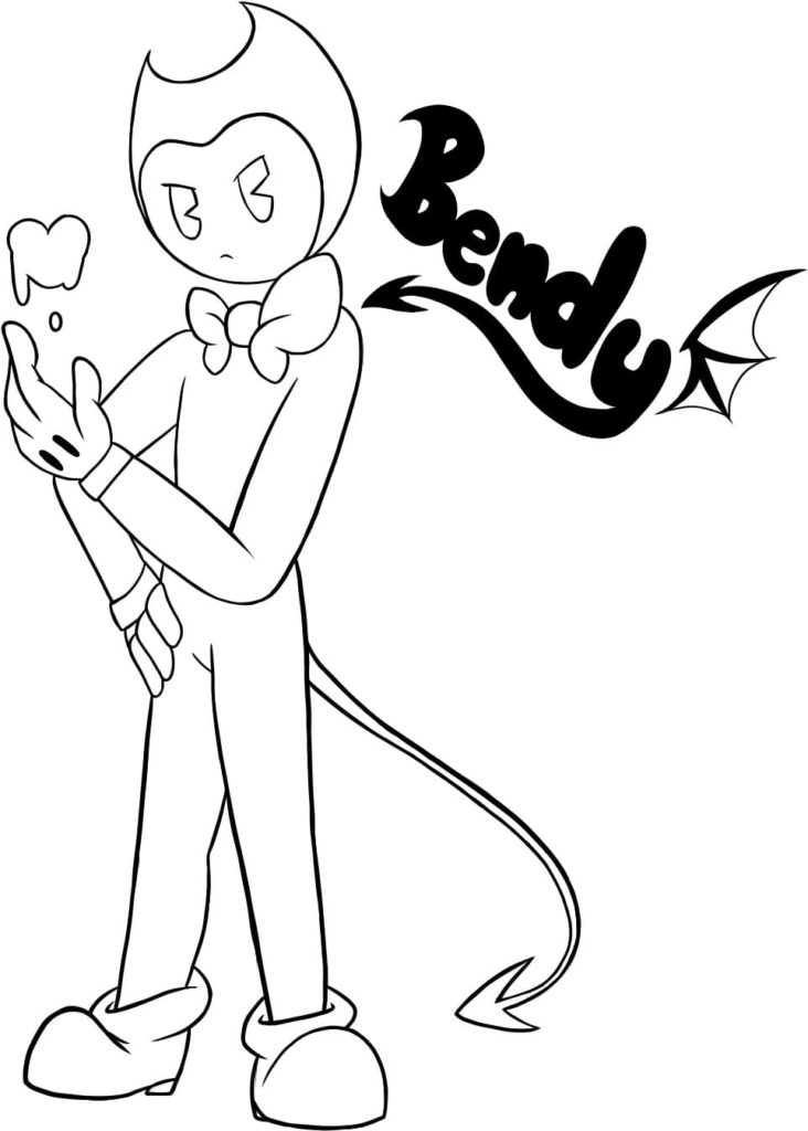 Çocuklar İçin Bendy Boyama Sayfaları 