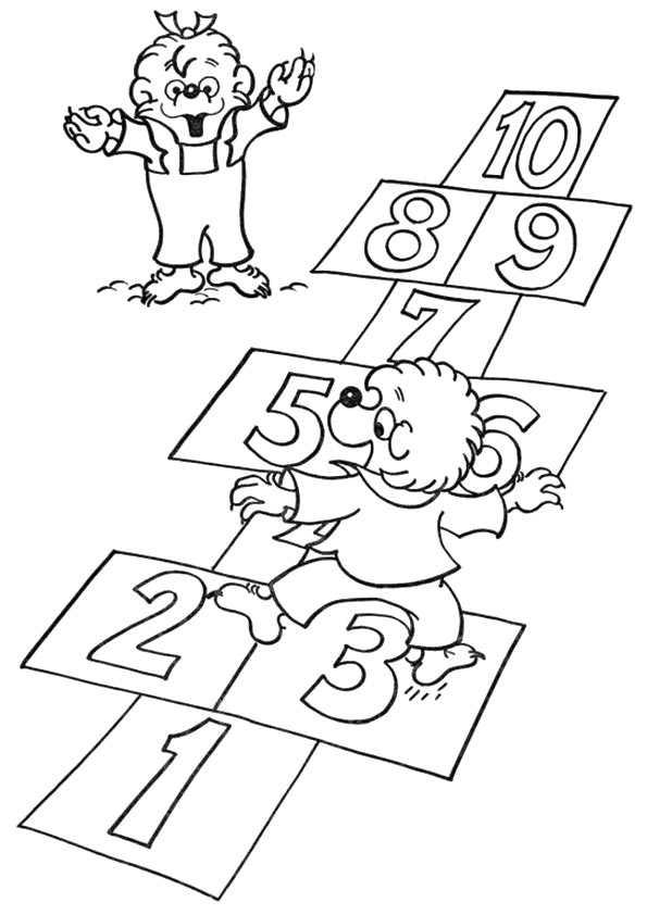 Çocuklar İçin Berenstain Ayıları Boyama Sayfaları 