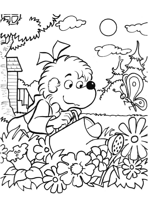 Çocuklar İçin Berenstain Ayıları Boyama Sayfaları 