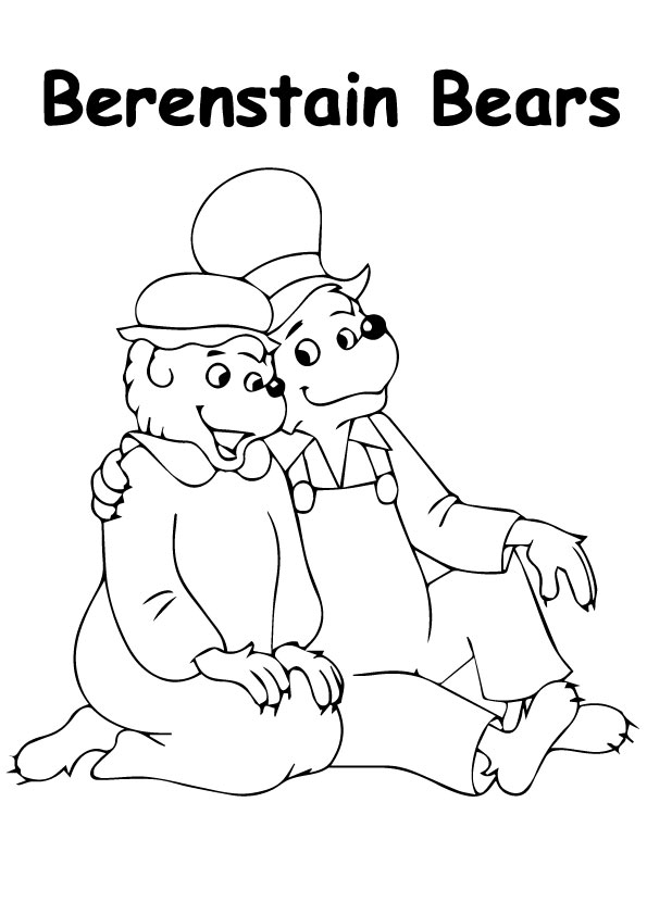 Çocuklar İçin Berenstain Ayıları Boyama Sayfaları 