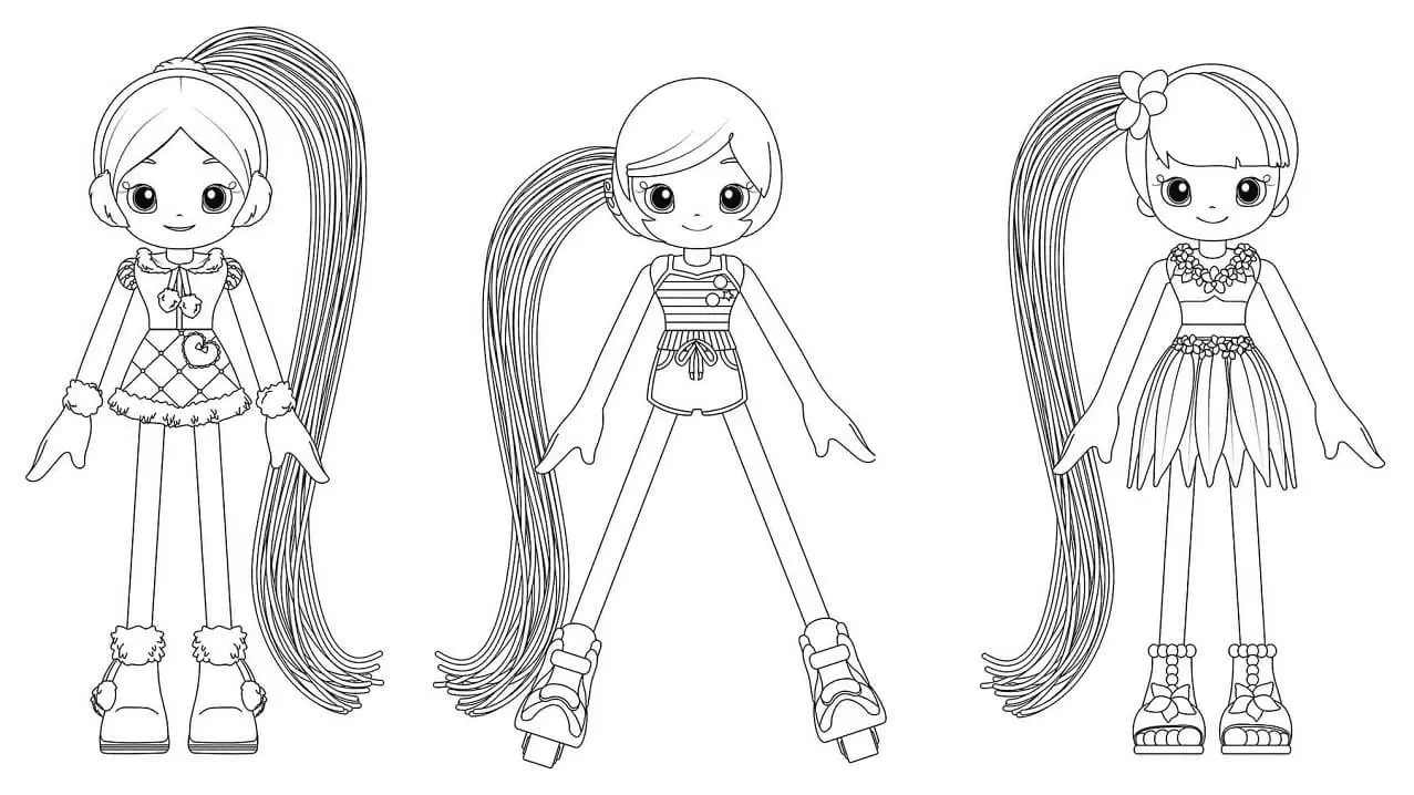Çocuklar İçin Betty Spaghetty Boyama Sayfaları 