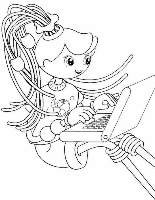 Çocuklar İçin Betty Spaghetty Boyama Sayfaları 