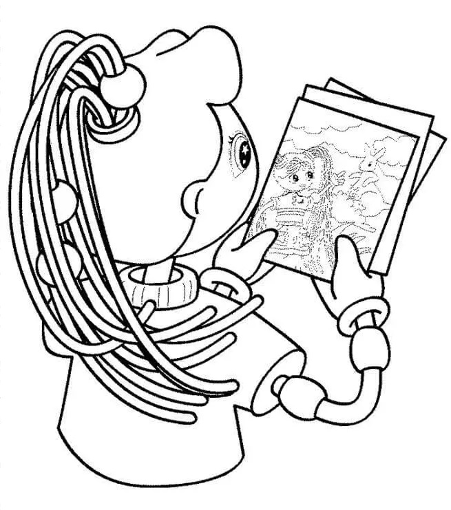 Çocuklar İçin Betty Spaghetty Boyama Sayfaları 