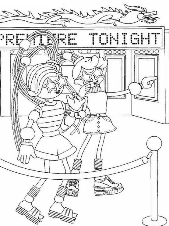 Çocuklar İçin Betty Spaghetty Boyama Sayfaları 