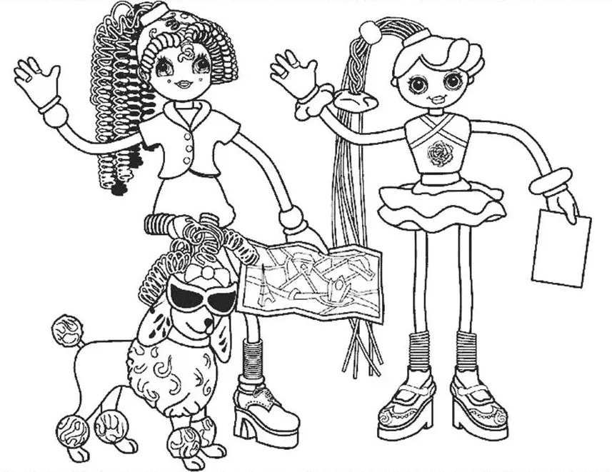 Çocuklar İçin Betty Spaghetty Boyama Sayfaları 