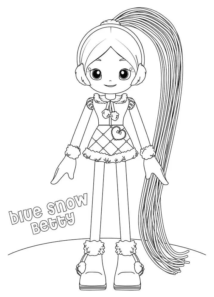 Çocuklar İçin Betty Spaghetty Boyama Sayfaları 