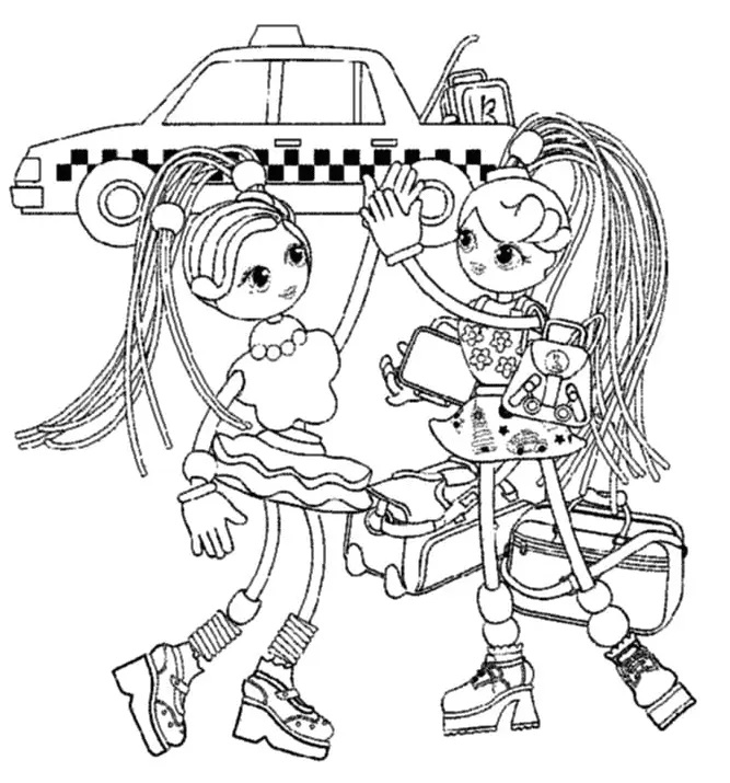 Çocuklar İçin Betty Spaghetty Boyama Sayfaları 