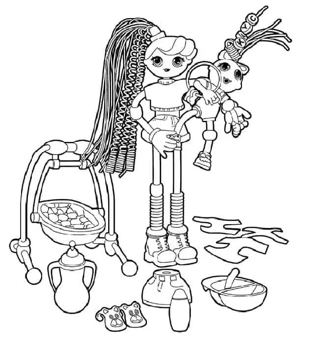 Çocuklar İçin Betty Spaghetty Boyama Sayfaları 