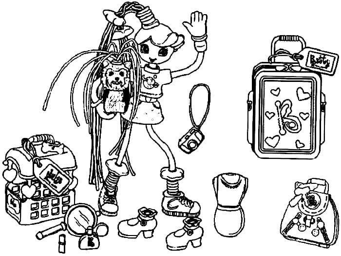 Çocuklar İçin Betty Spaghetty Boyama Sayfaları 