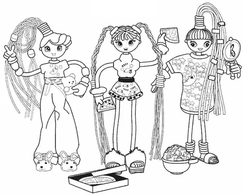 Çocuklar İçin Betty Spaghetty Boyama Sayfaları 