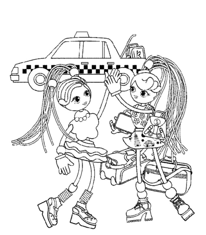 Çocuklar İçin Betty Spaghetty Boyama Sayfaları 