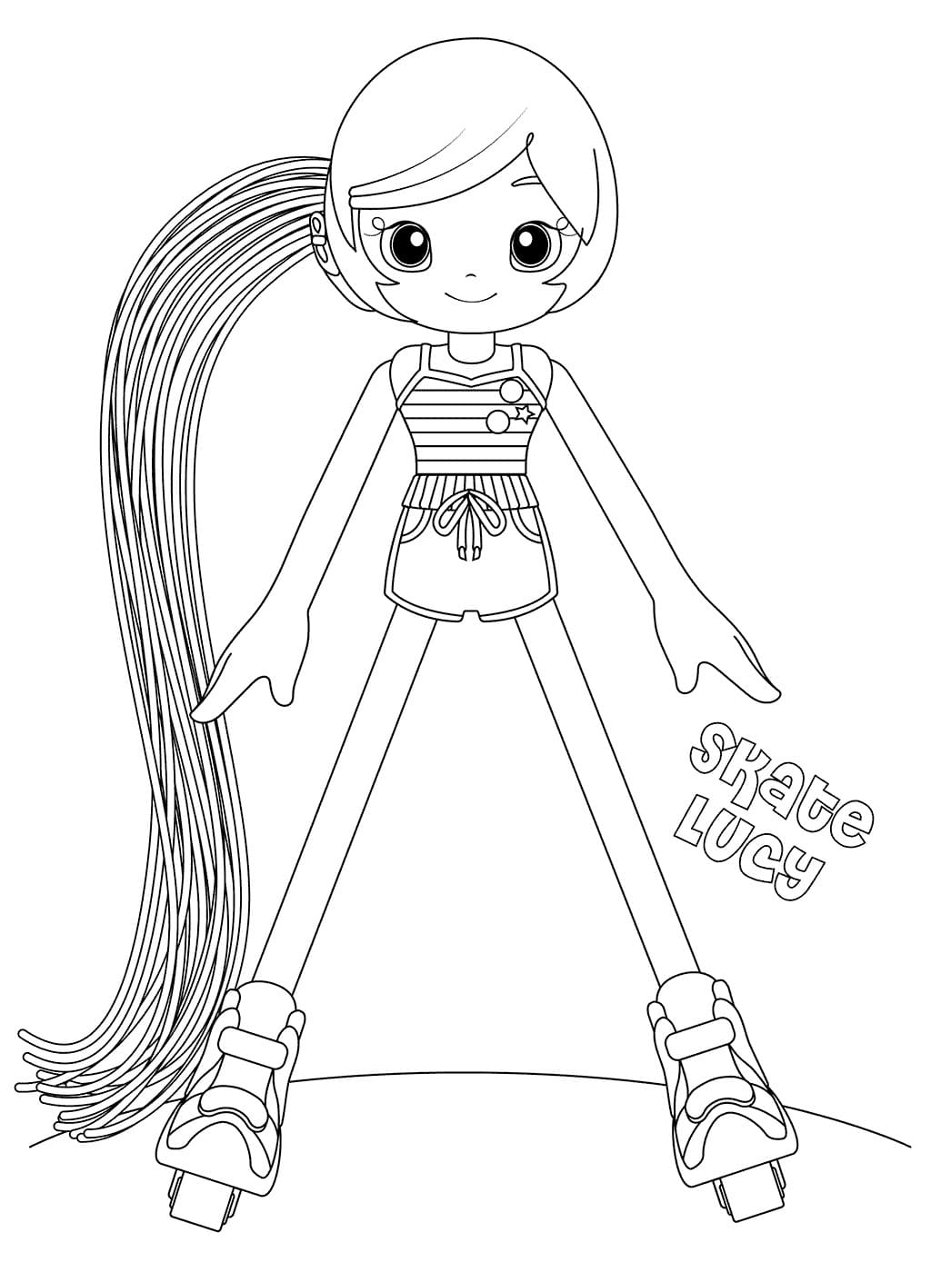 Çocuklar İçin Betty Spaghetty Boyama Sayfaları 