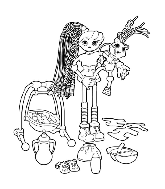 Çocuklar İçin Betty Spaghetty Boyama Sayfaları 