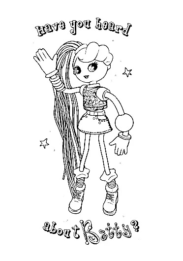 Çocuklar İçin Betty Spaghetty Boyama Sayfaları 