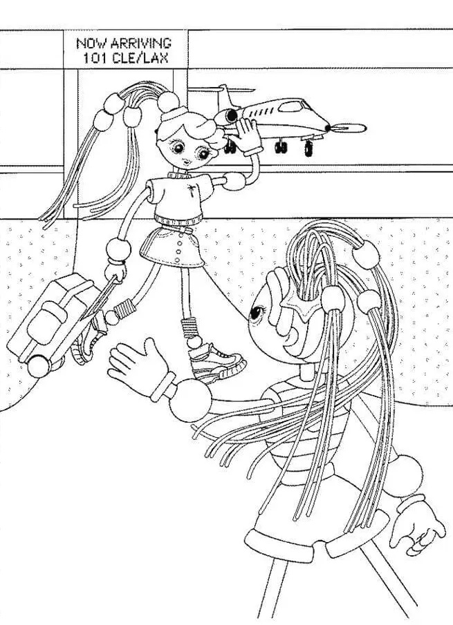 Çocuklar İçin Betty Spaghetty Boyama Sayfaları 