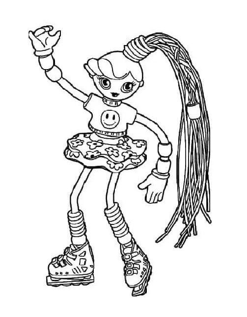 Çocuklar İçin Betty Spaghetty Boyama Sayfaları 