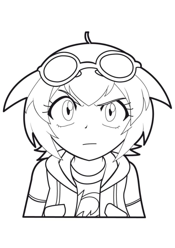 Çocuklar İçin Beyblade Boyama Sayfaları 